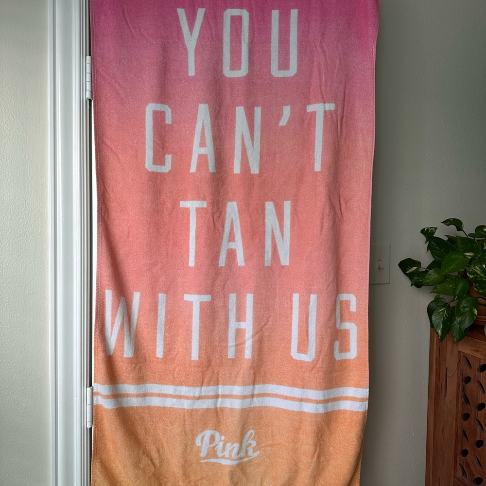 PINK Victoria's Secret Ombre Beach Towel